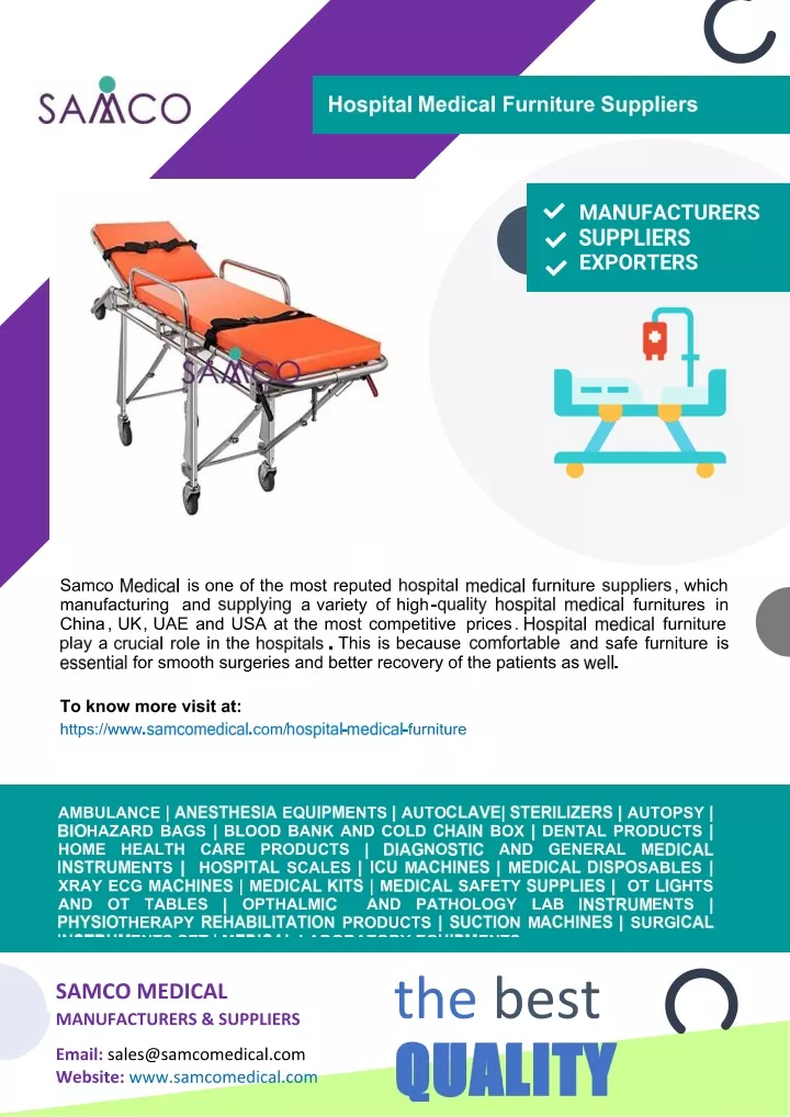 PPT Hospital Medical Furniture Suppliers PowerPoint Presentation