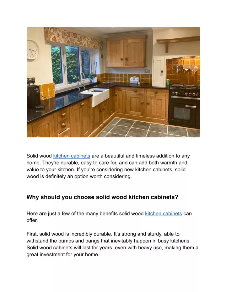 PPT Solid Wood Kitchen Malaysia PowerPoint Presentation, free download ID11721878