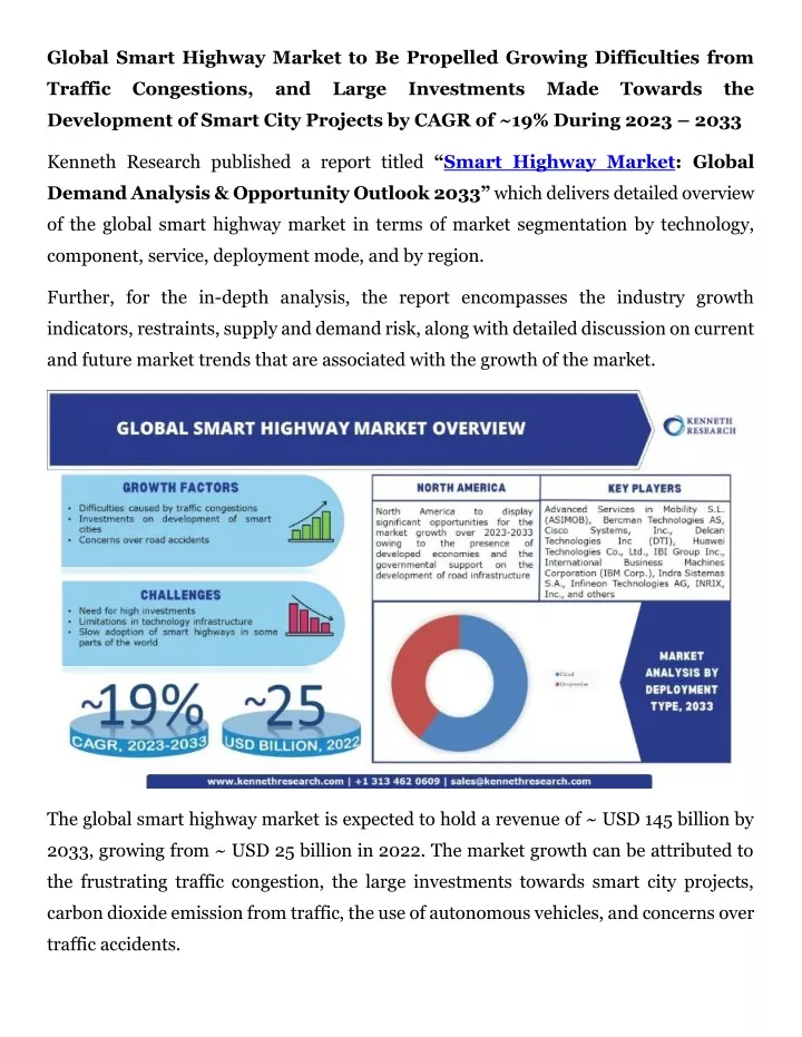 PPT - Global Smart Highway Market Press Release PowerPoint Presentation ...