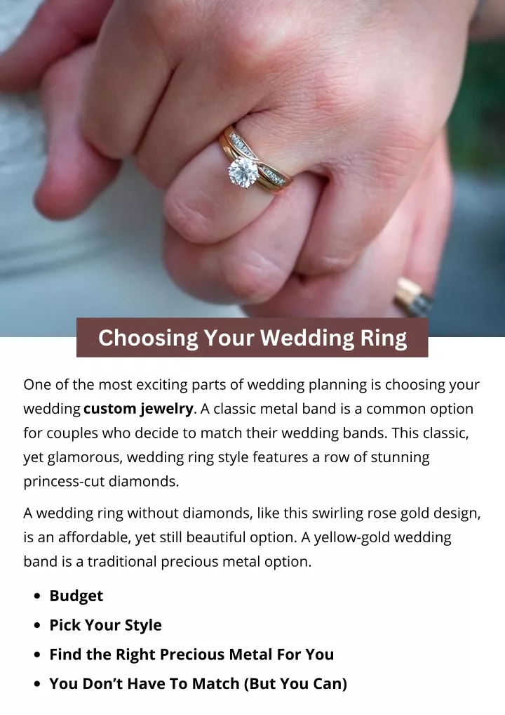 PPT Choosing Your Wedding Ring PowerPoint Presentation, free download