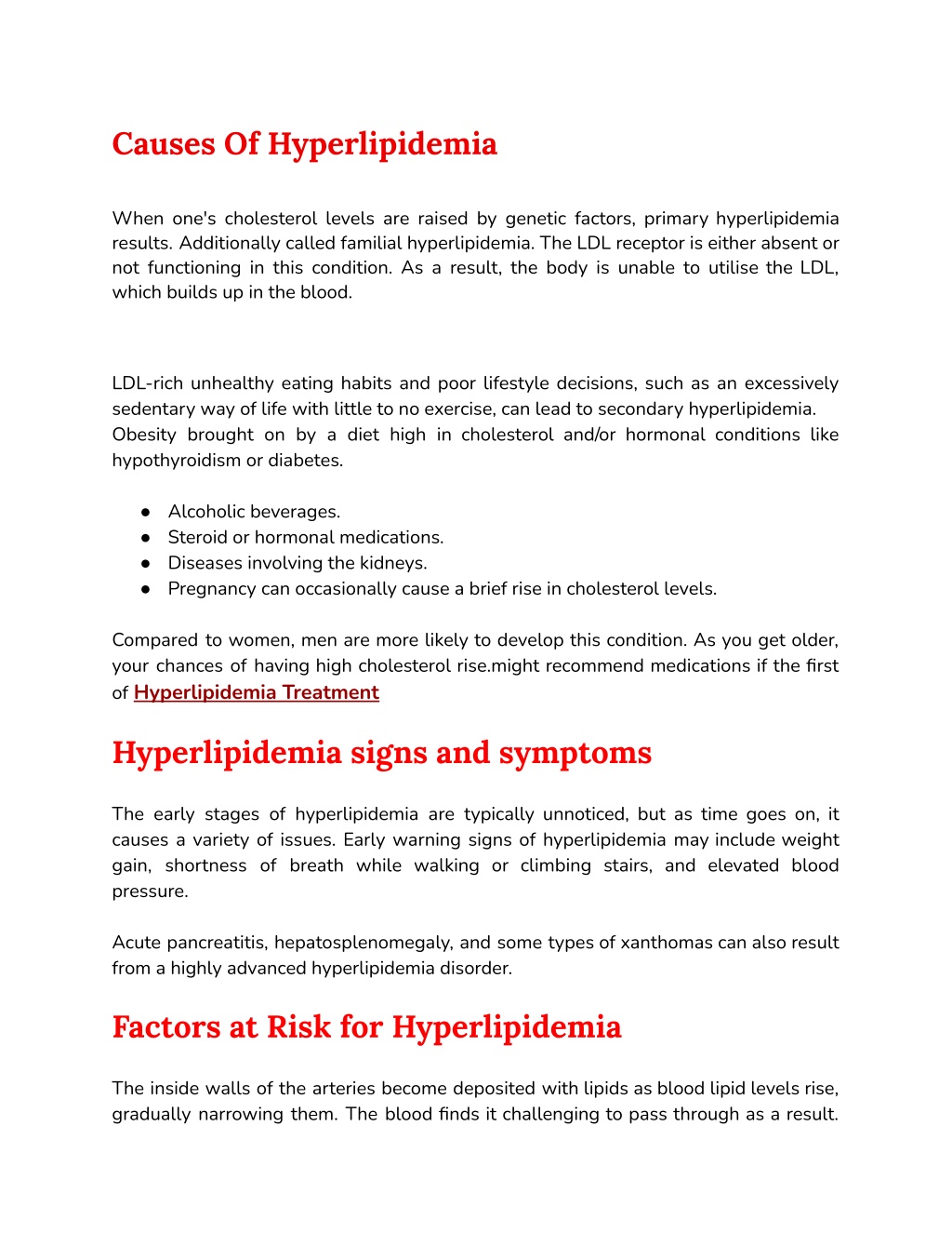 PPT - Hyperlipidemia_ Symptoms, Cause, Diagnosis & Treatments ...