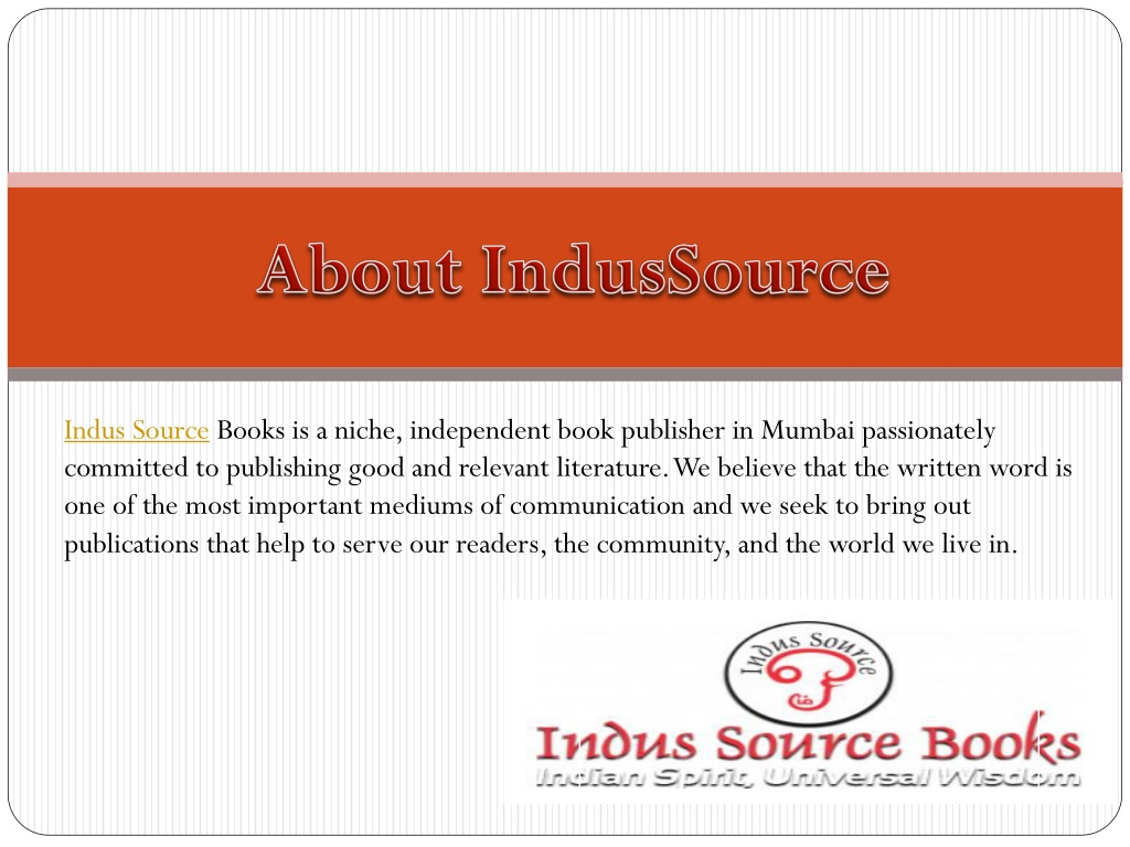 Ppt History Book Publishers In Mumbai India Indussource Powerpoint Presentation Id11724112 