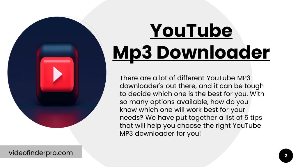 PPT Youtube Mp3 Downloader PowerPoint Presentation, free download ID11724144