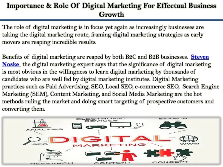 PPT - Importance & Role Of Digital Marketing For Effectual Business ...