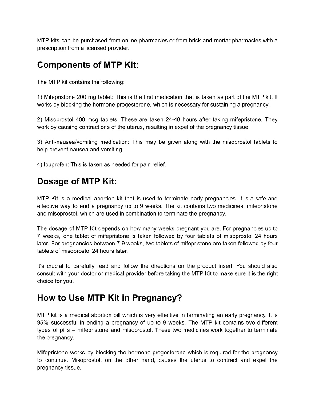 PPT - Complete Information On MTP Kit And How To Use It - Safe Abortion ...