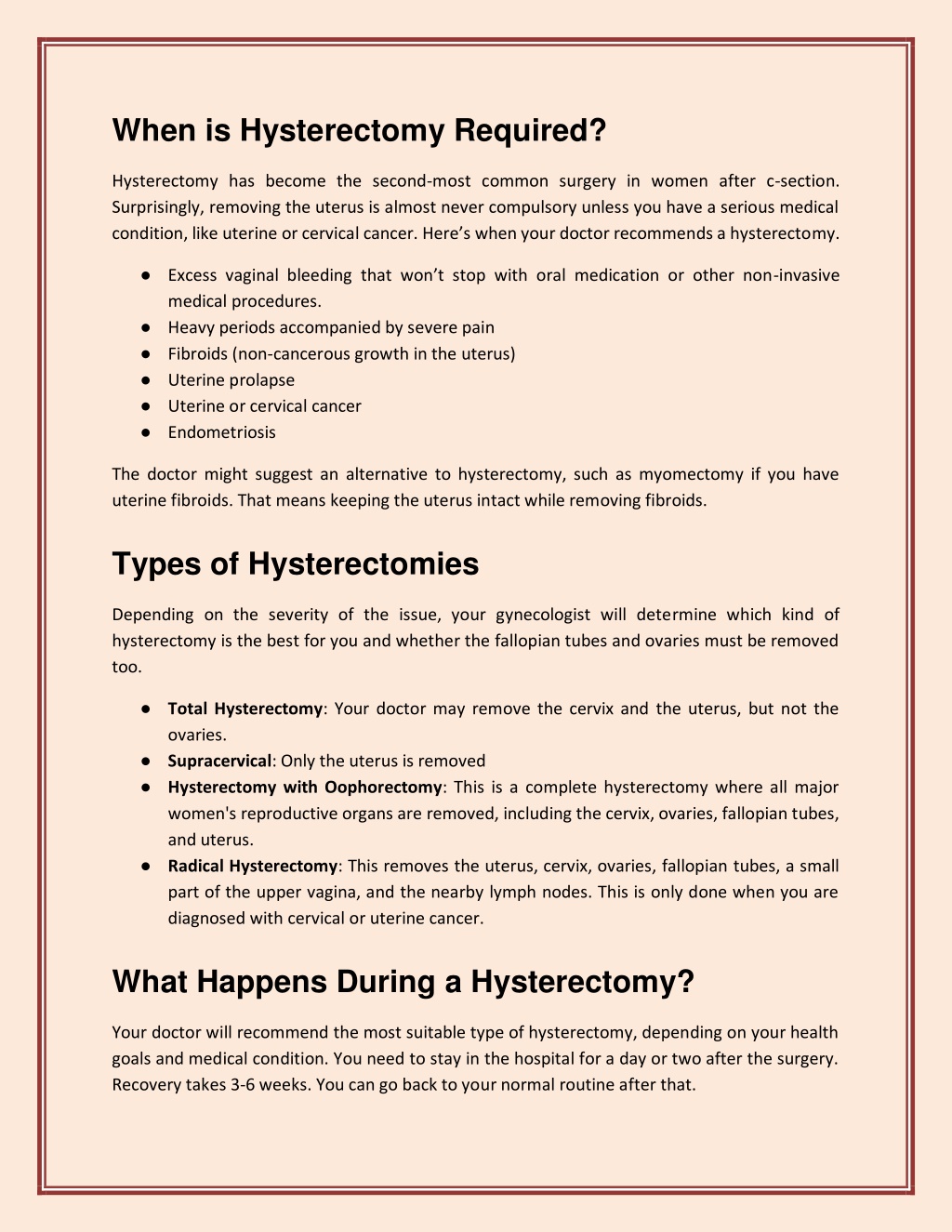 PPT - Get Rid of About Hysterectomy Problems Once And For All In Vartak ...