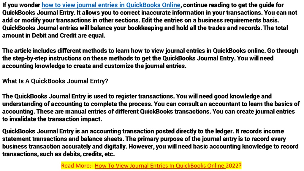 ppt-how-to-view-journal-entries-in-quickbooks-online-2022-powerpoint