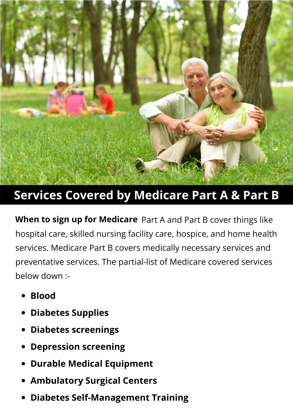 PPT - Services Covered By Medicare Part A & Part B PowerPoint ...