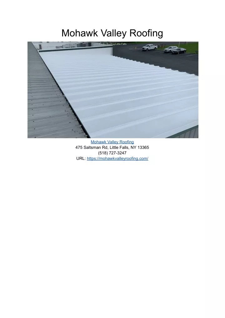 PPT Mohawk Valley Roofing PowerPoint Presentation, free download ID