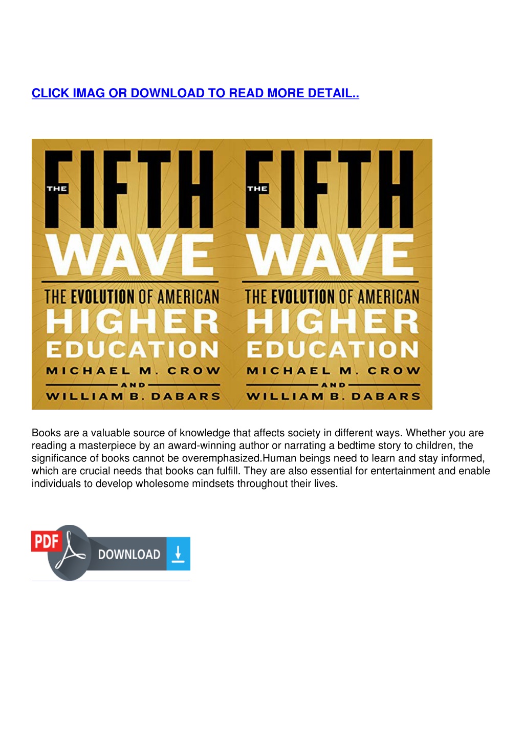 Ppt downloa t the fifth wave the evolution of american higher