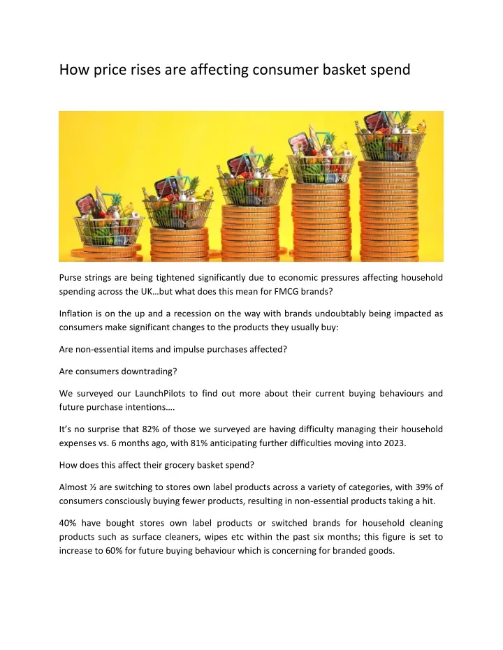 PPT How price rises are affecting consumer basket spend Launchpad