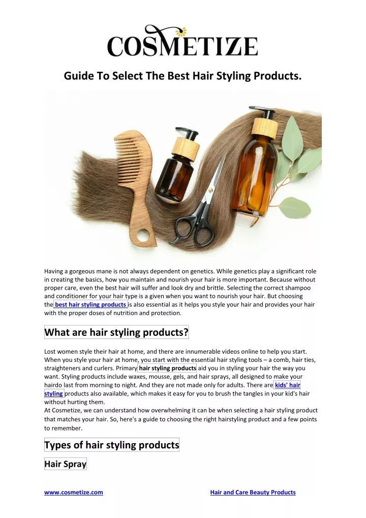 ppt-guide-to-select-the-best-hair-styling-products-powerpoint