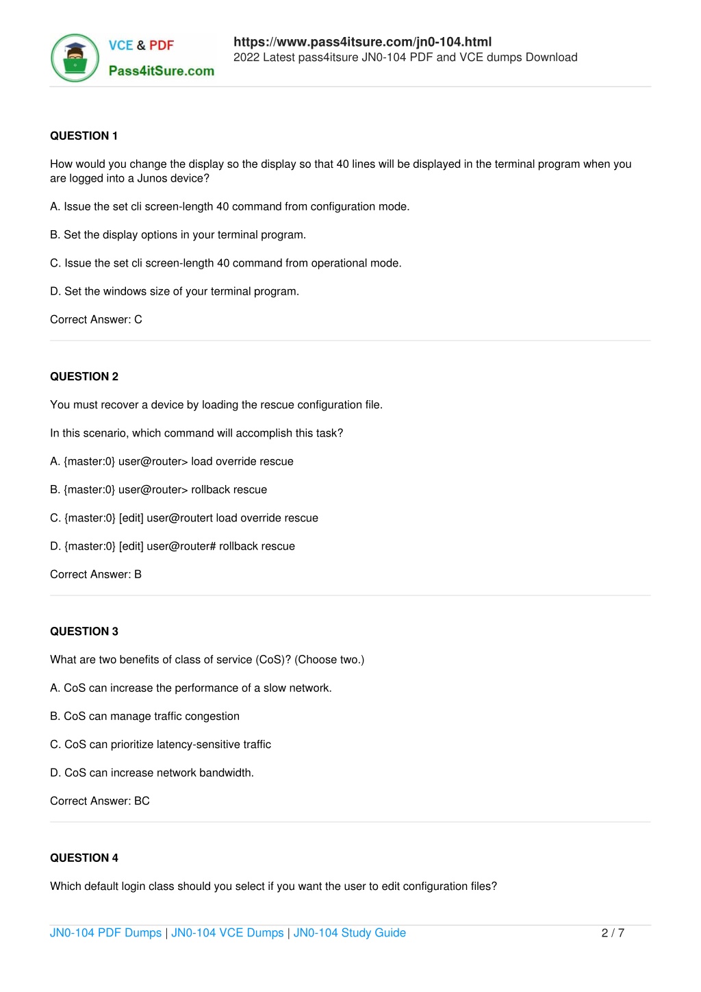 JN0-104 Reliable Exam Topics