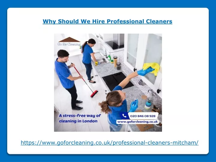 PPT Why Should We Hire Professional Cleaners PowerPoint Presentation