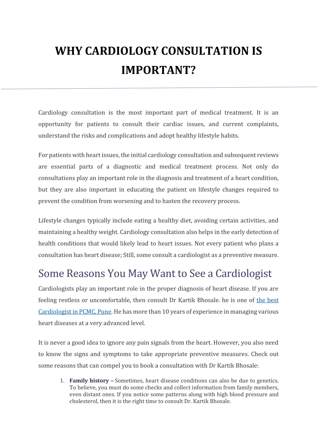 PPT - WHY CARDIOLOGY CONSULTATION IS IMPORTANT PowerPoint Presentation ...