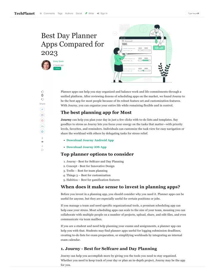 PPT Best Day Planner Apps Compared For 2023 PowerPoint Presentation