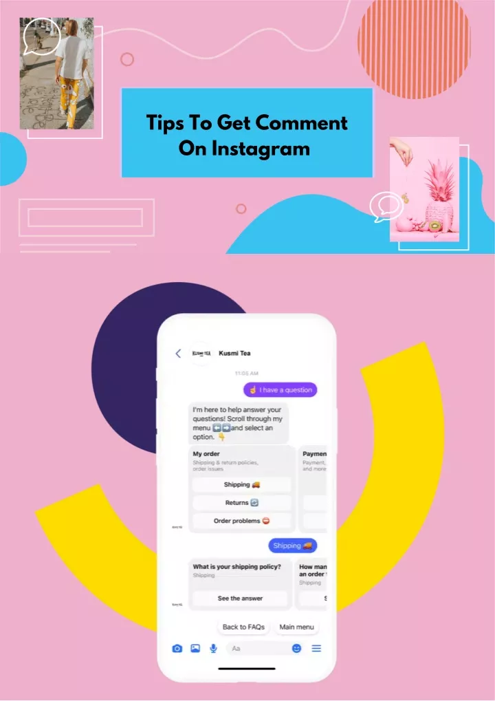 PPT Tips To Get Comment On Instagram PowerPoint Presentation Free 