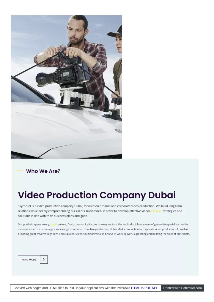 PPT video production company dubai PowerPoint Presentation, free