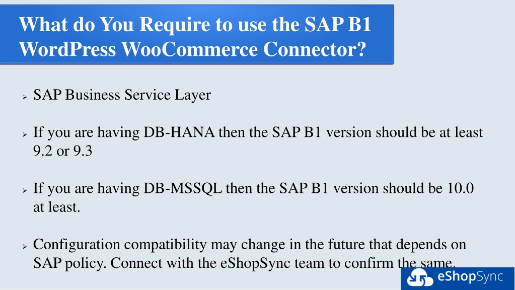 PPT - Use Of WooCommerce And SAP Business One Connector PowerPoint ...