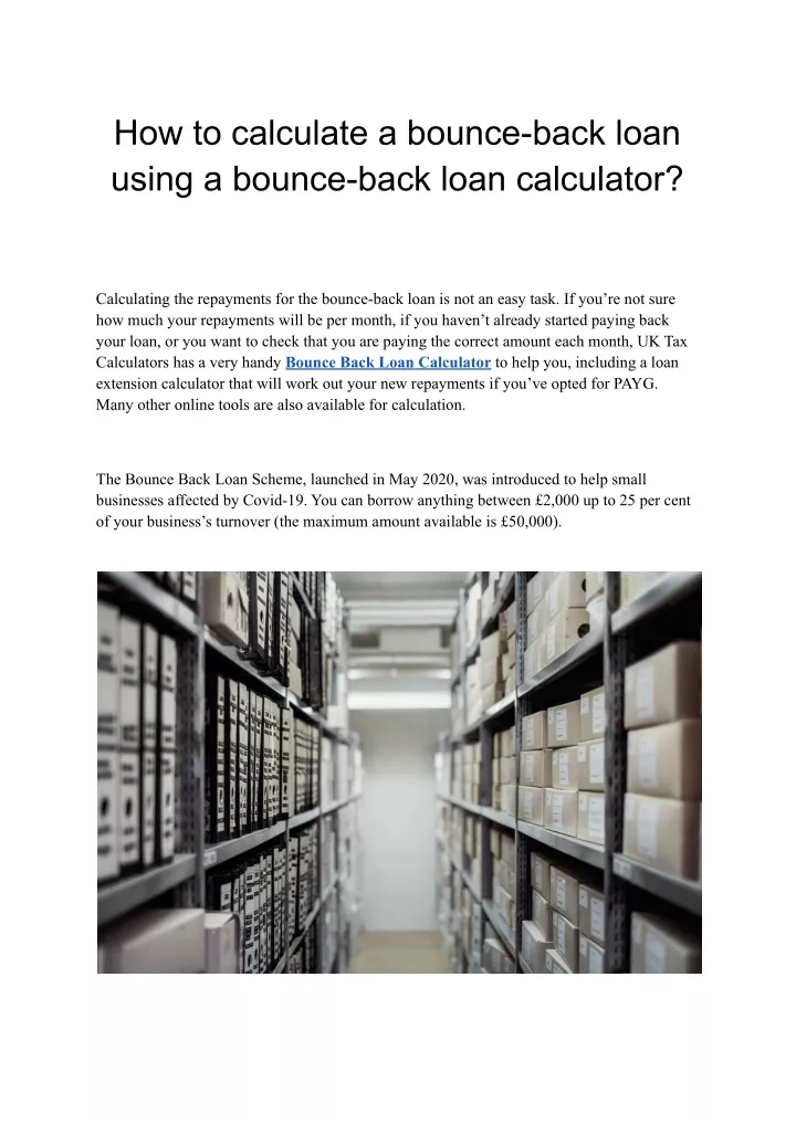 ppt-how-to-calculate-a-bounce-back-loan-using-a-bounce-back-loan