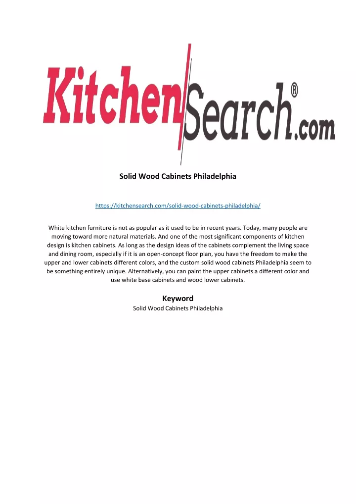 PPT Solid Wood Philadelphia PowerPoint Presentation, free