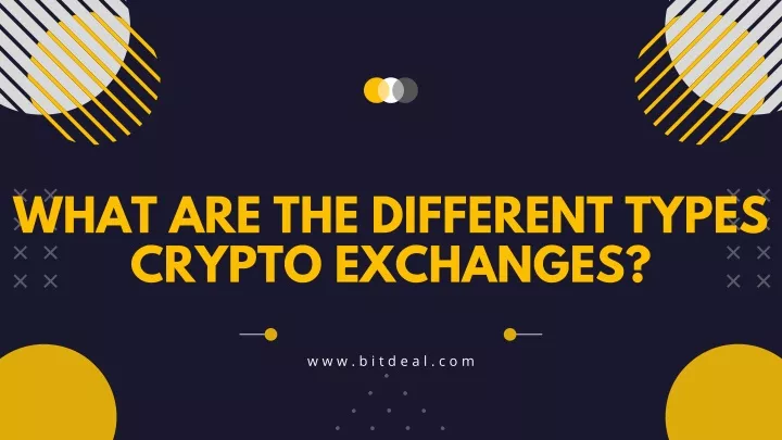 what are the different crypto exchanges