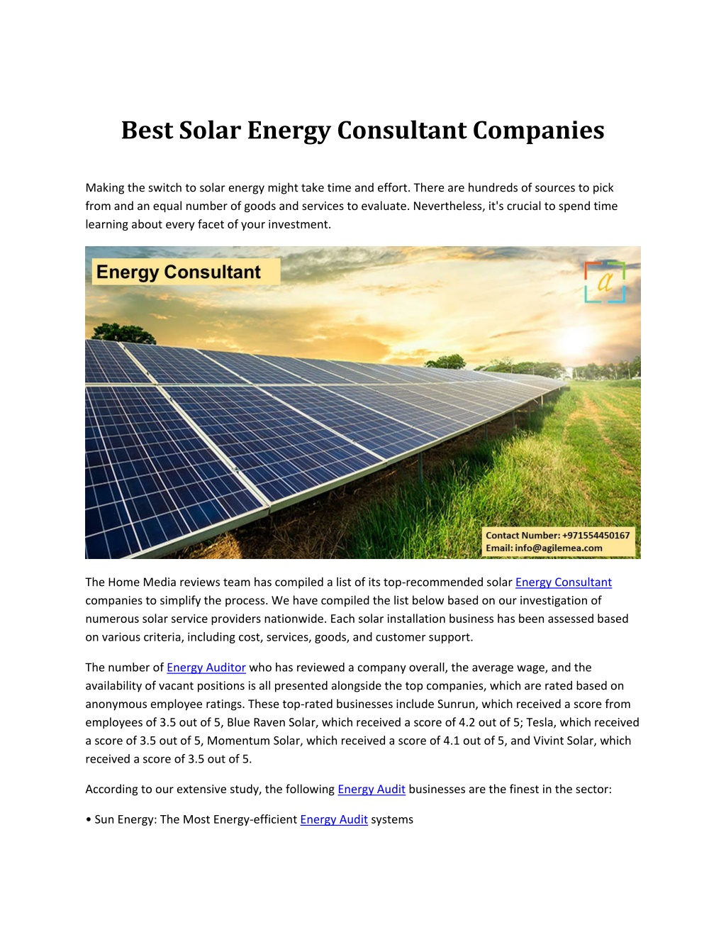 PPT - Best Solar Energy Consultant Companies PowerPoint Presentation ...