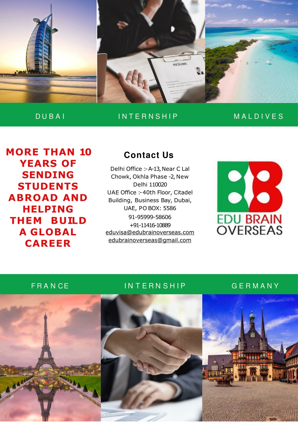 PPT - EduBrain Overseas | International Internship Services Abroad ...