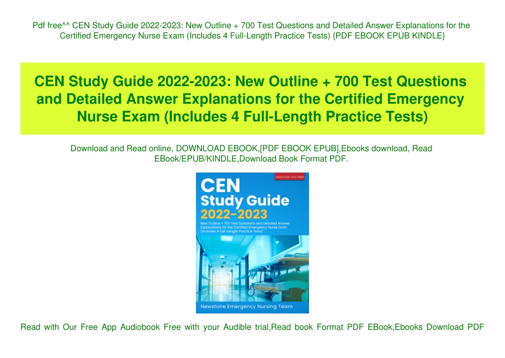 Ppt Pdf Free Cen Study Guide 2022 2023 New Outline 700 Test