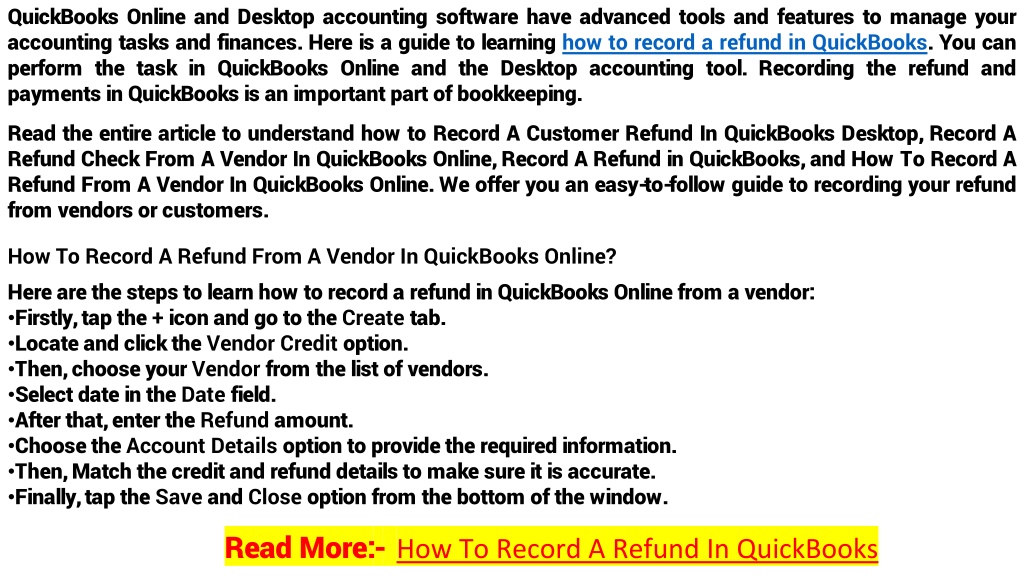 ppt-how-to-record-a-refund-in-quickbooks-powerpoint-presentation