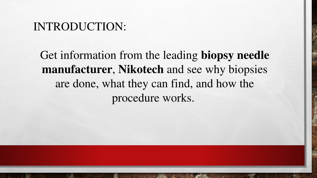 PPT - What is a biopsy needle PPT PowerPoint Presentation, free ...