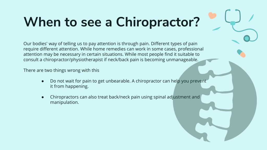 PPT - 5 signs you need to see a chiropractor PowerPoint Presentation ...