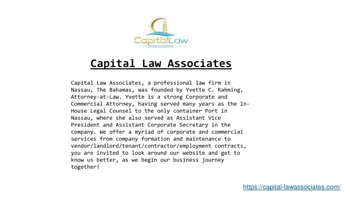 capital law first assignments