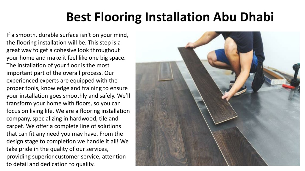 PPT Best Flooring installation ABU DHABI PowerPoint Presentation