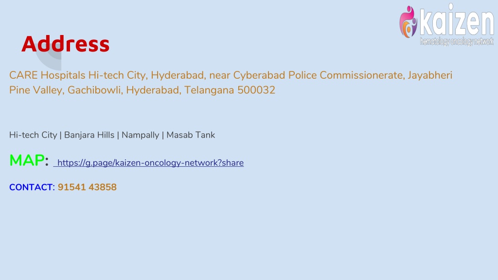 PPT - Cancer Treatment in Hyderabad _ Kaizen oncology PowerPoint ...