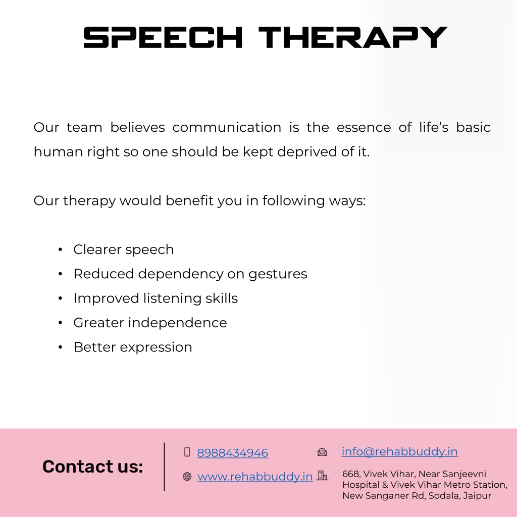 PPT - Speech Therapy - Rehab Buddy PowerPoint Presentation, free ...