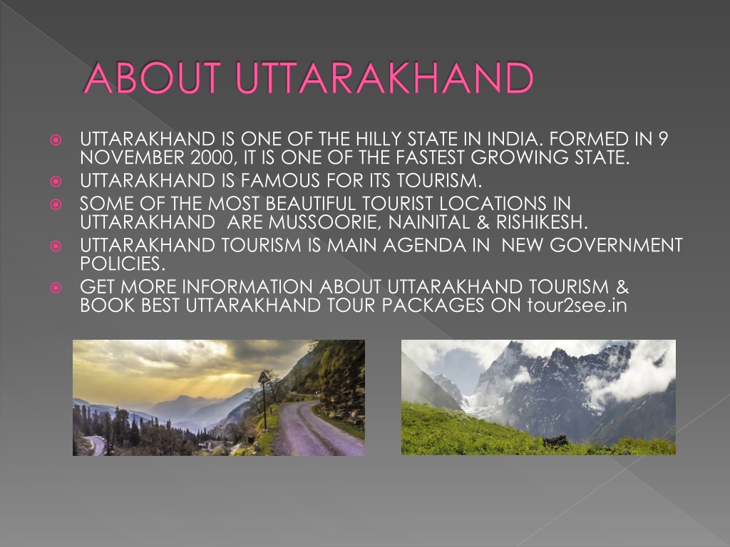 uttarakhand tourism ppt