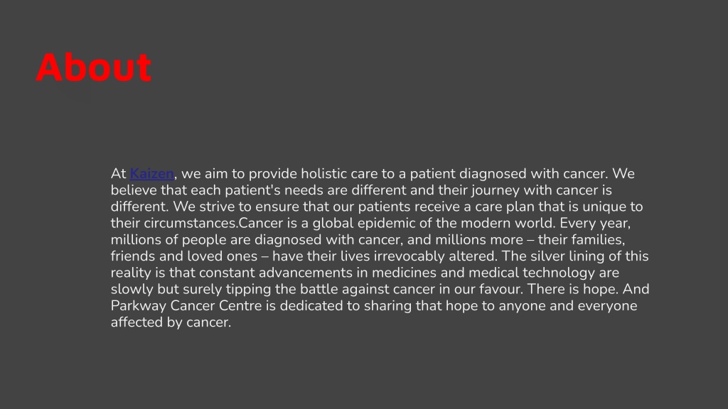 PPT - Radiation Therapy Hospital in Hyderabad _ Kaizen oncology ...