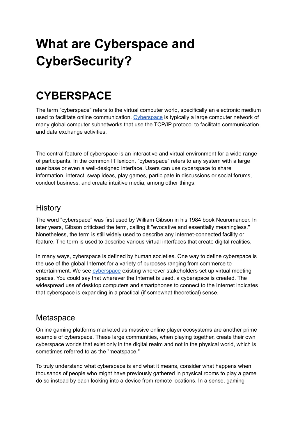 PPT - Cyberspace - Driveittech PowerPoint Presentation, free download ...