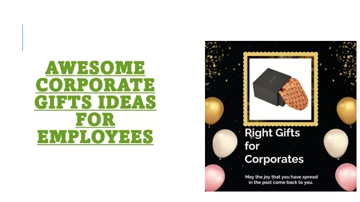 PPT - Awesome Corporate Gifts Ideas for employees PowerPoint ...