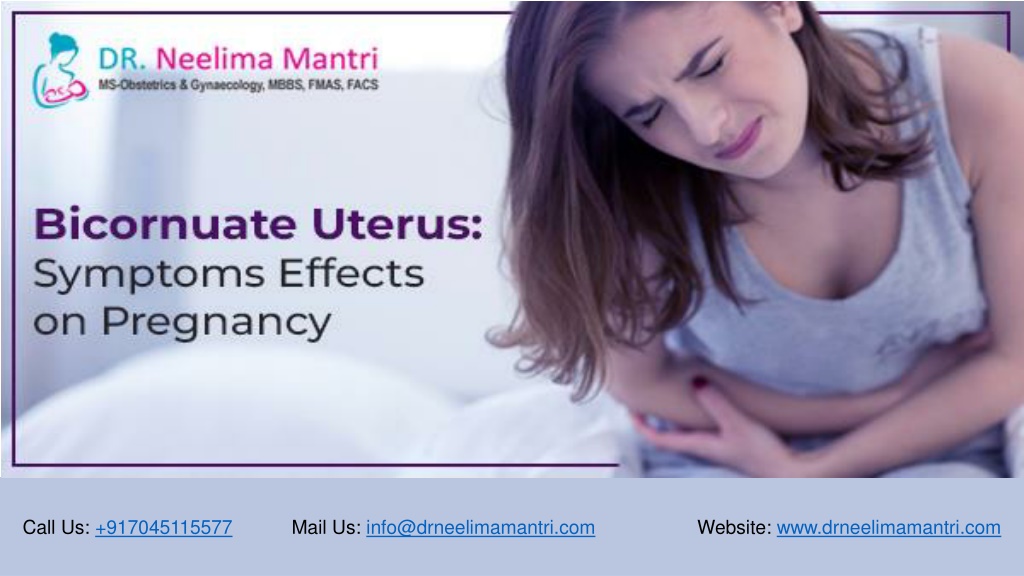 Ppt Bicornuate Uterus Symptoms Effects On Pregnancy Dr Neelima Mantri Powerpoint 