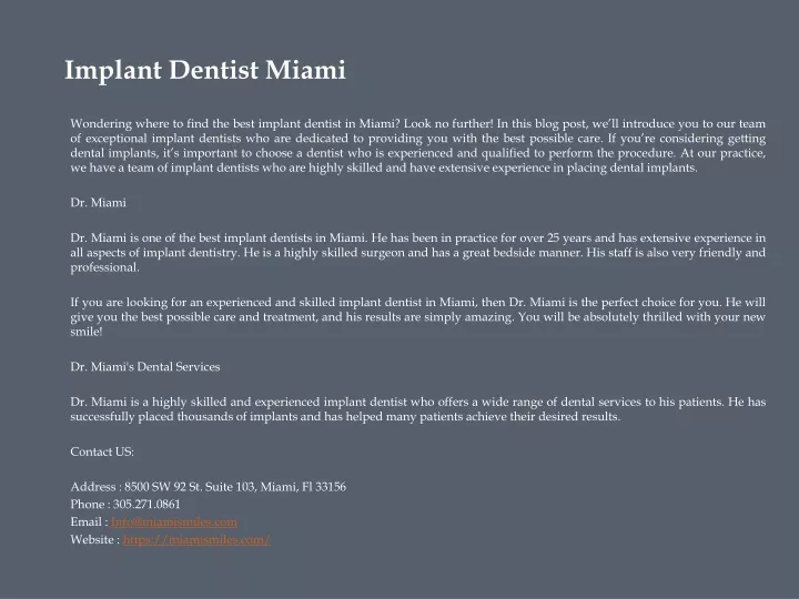 ppt-implant-dentist-miami-powerpoint-presentation-free-download-id