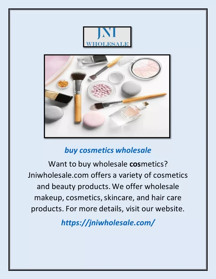 PPT Buy Cosmetics Wholesale PowerPoint