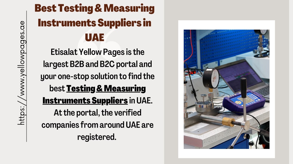 PPT Best Testing & Measuring Instruments Suppliers in UAE PowerPoint