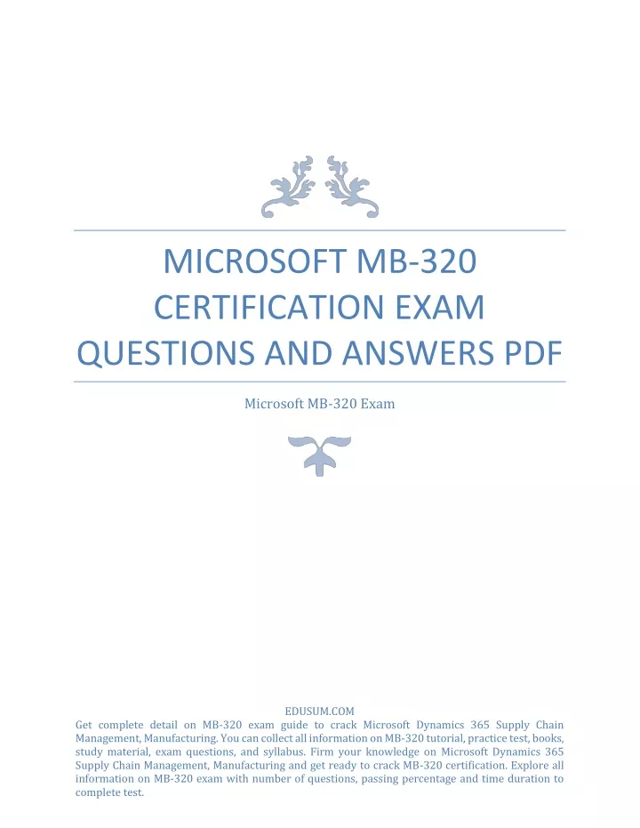 Latest MB-320 Test Fee