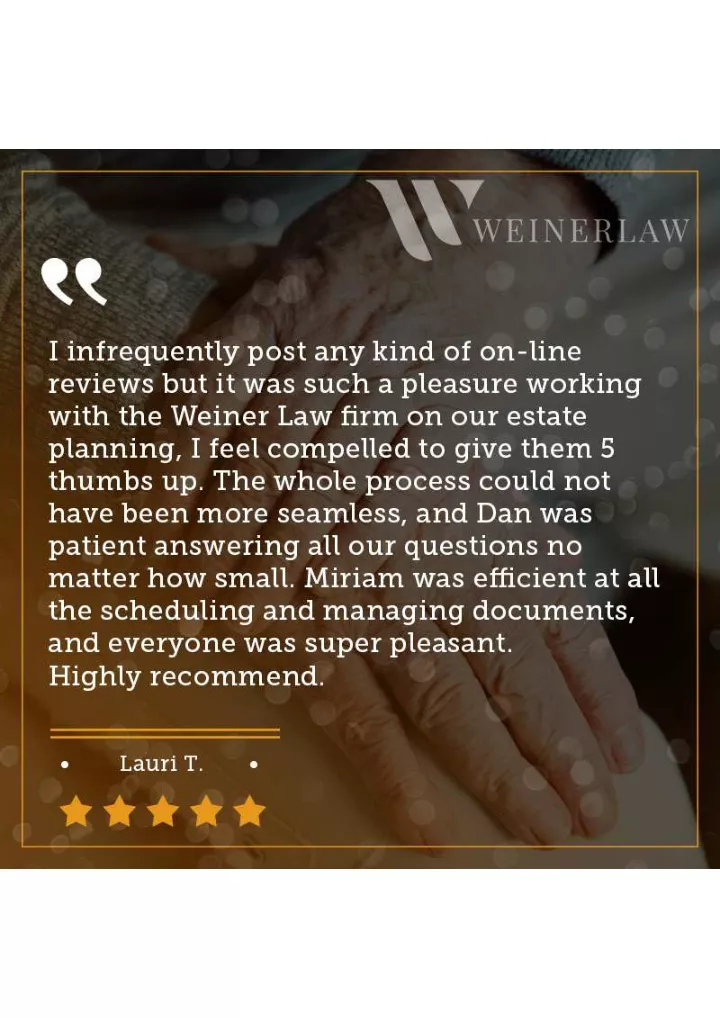 PPT Weiner legacy law estate planning and probate attorneys