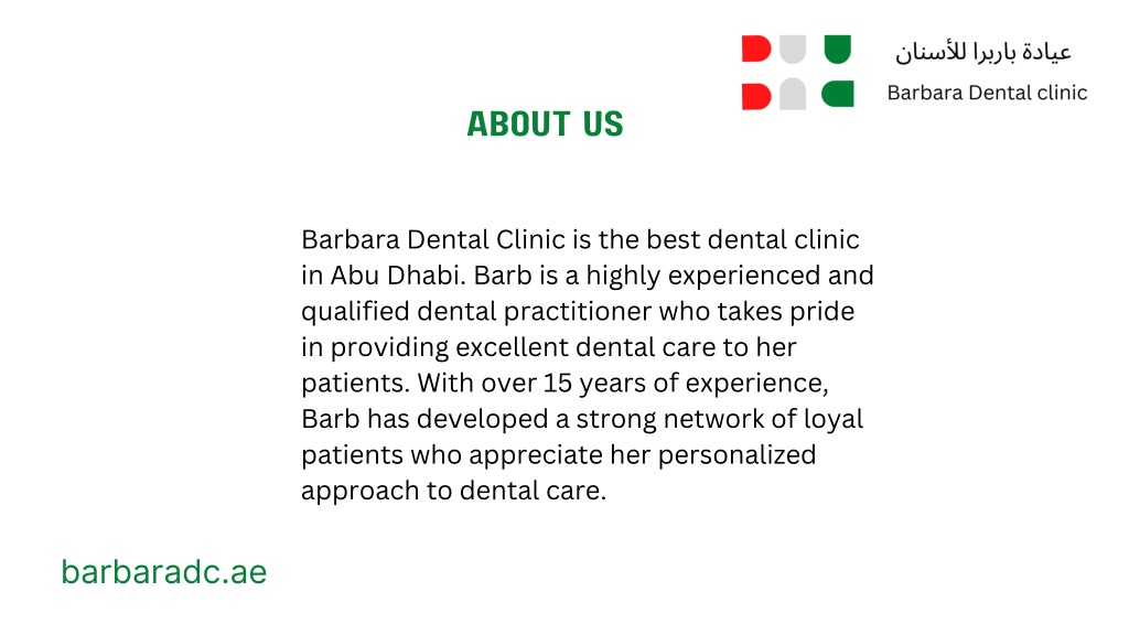 PPT Best Dental Clinic In Abu Dhabi PowerPoint Presentation, free