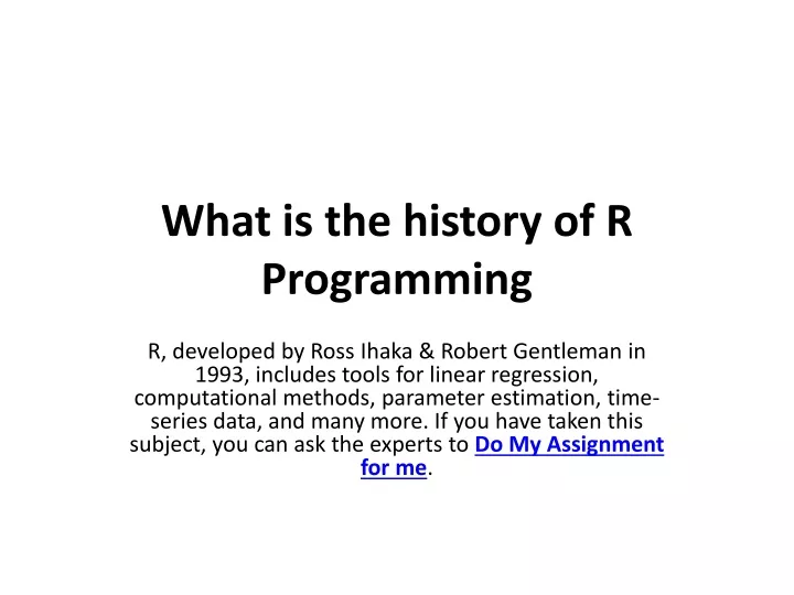 ppt-what-is-the-history-of-r-programming-powerpoint-presentation