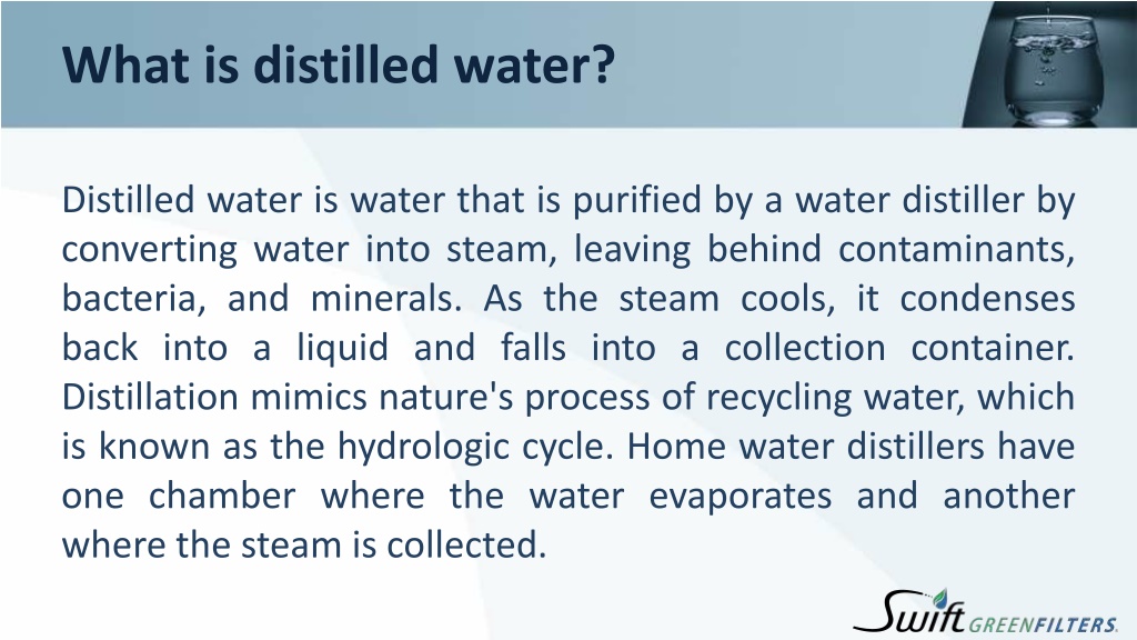Ppt can you drink distilled water can distilled water kill you
