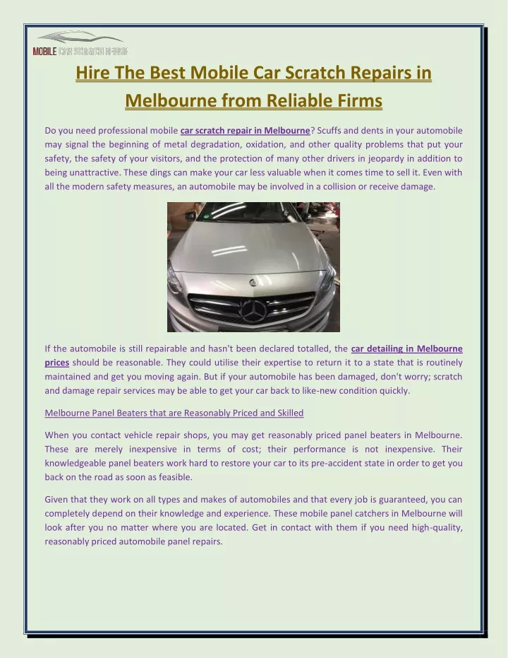 ppt-hire-the-best-mobile-car-scratch-repairs-in-melbourne-from